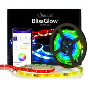 lot 98 image: BlissGlow LED Strip Lights  Bluetooth Colors  Segmented Customization and Music Sync for Room (16.4 ft)
