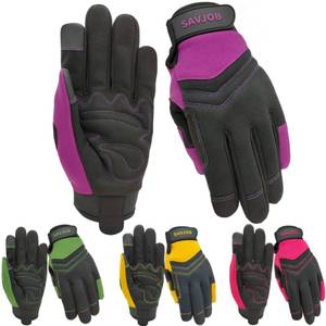 lot 117 image: Utility Work Gloves for Men &amp Women, Purple, Medium