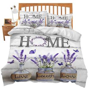 lot 143 image: Lavender Theme 3 Pieces Duvet Cover&nbsp
