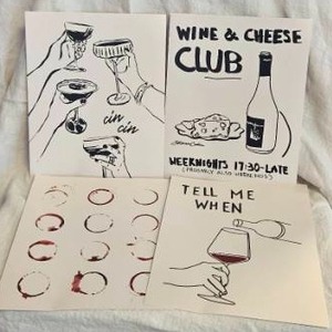 lot 157 image: Wine Themed Wall Art&nbsp