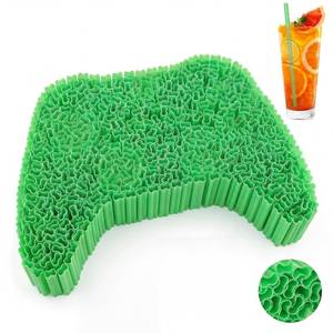 lot 160 image: 50 Pcs Plastic Straws Disposable&nbsp