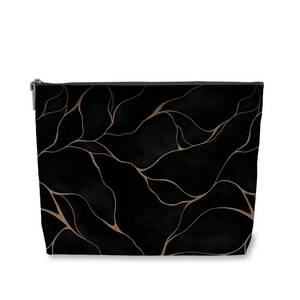 lot 163 image: &nbspBlack Gold Marble Makeup Bag