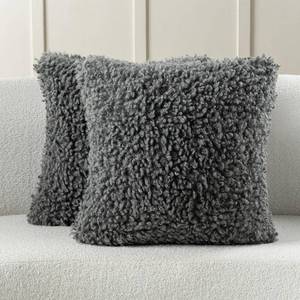 lot 185 image: Pack of 2 Decorative Throw Pillow Covers&nbsp