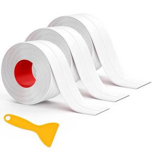 lot 245 image: Caulk Tape, 3 Roll Self Adhesive Caulk Strip Waterproof
