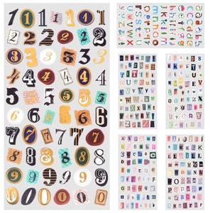 lot 261 image: 1041 PCS Letter Stickers 18 Sheets