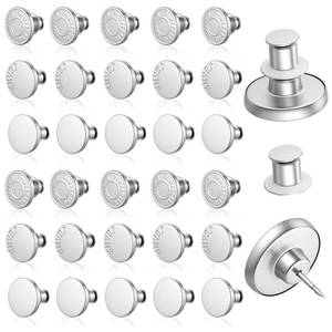 lot 280 image: 30PCS Jeans Button Pins for Loose Jeans No Sew Buttons Replacement&nbsp