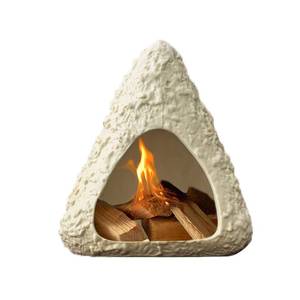 lot 299 image: Volcano Palo Santo Holder, Handcrafted Ceramic Mini Chiminea Incense Burner&nbsp