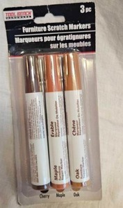 lot 316 image: Tool Bench Hardware Furniture Scratch Markers 3 pc Cherry Maple Oak