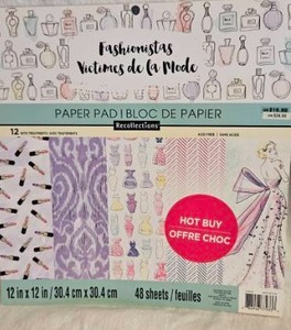 lot 326 image: Recollections Fashionistas Scrapbook Paper Pad