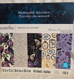 lot 329 image: Recollections Midnight Garden Scrapbook Paper Pad