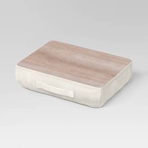 lot 5854 image: Dorm Corduroy Lap Desk Cream - Room Essentials - Retail $20