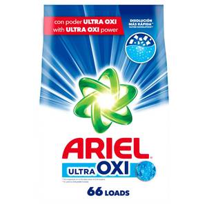 lot 5860 image: Ariel Ultra Oxi Powder Laundry Detergent, Original Scent, 105 oz, 66 Loads - Retail $20
