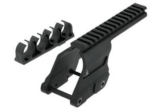 lot 5881 image: UTG 870 Optic Mount 12 Gauge, Black - Retail $41