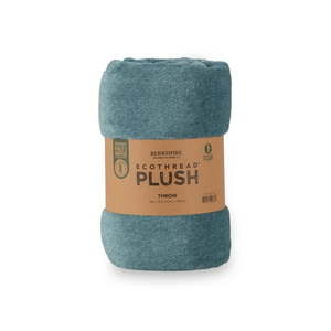 lot 5905 image: EcoThread Heather VelvetLoft Adult Throw Blanket  50 x 70  Teal - Retail $14