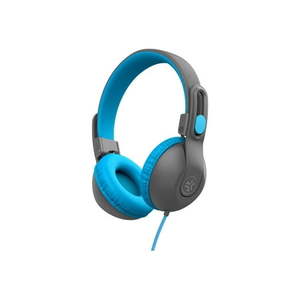 lot 5913 image: JLab JBuddies Studio 2 On Ear Wired Kids Headphones with Volume Safe  BlueGray - Retail $20