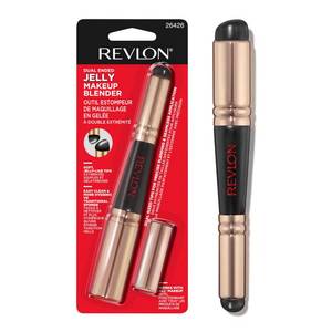 lot 5914 image: Revlon Dual Ended Jelly Makeup Blender Tool, Silicone Makeup Applicator for Blush, Bronzer, Concealer, Contour, Eyes, and Lips, 1 count - Retail $7