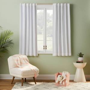 lot 5923 image: 63 Blackout Twill Solid Kids Panel White - Pillowfort - Retail $25