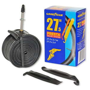 lot 5964 image: Goodyear 27.5  x 2.1 -2.4  650b Presta Valve Bike Tube  Black