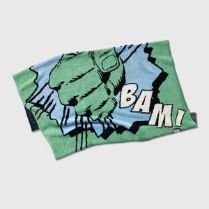 lot 2009 image: Marvel Hulk Fist Knit Kids Throw Blanket - The Marvel Collection by Pillowfort - Retail $25