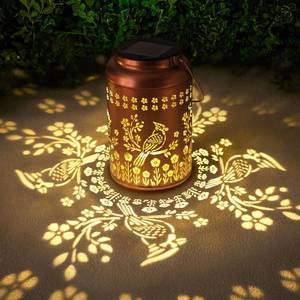 lot 2018 image: Solar Lanterns, Outdoor, Waterproof, Garden Decor, Cardinal Hanging Solar Light, - Retail $25