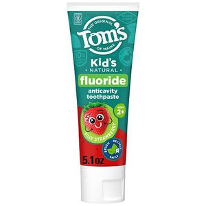 lot 2019 image: Toms of Maine Kids Anticavity Fluoride Natural Toothpaste - Silly Strawberry - 5.1oz&nbsp