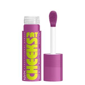 lot 2041 image: NYX Professional Makeup Fat Cheeks Juicy Liquid Blush - Blueberry Burst - 0.27 fl oz Brightening, Cheek, Buildable Coverage - Retail $13