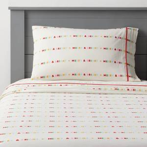 lot 2046 image: Queen Merry and Bright Kids Cotton Sheet Set - Pillowfort - Retail $45
