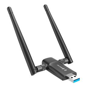 lot 2090 image: Nineplus Wireless USB WiFi Adapter for PC - 1300Mbps Dual 5Dbi Antennas 5G2.4G WiFi Adapter for Desktop PC Laptop Windows11107, Wireless Adapters for Desktop Computer Network Adapters - Retail $26