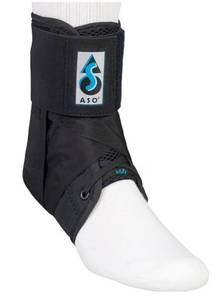 lot 2091 image: Med Spec ASO Ankle Brace Black Medium Stabilizing Straps - Retail $36