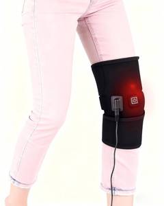 lot 2119 image: Dr.WYFOOT USB Heated Knee Wrap  Adjustable Thermal Brace for Arthritis & Joint Pain Relief, Portable Electric Heating Pad for Men & Women (Power Bank Not Included) - Retail $26