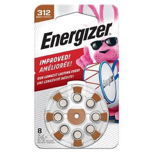 lot 2148 image: Energizer Size 312 Hearing Aid Batteries - Brown 8pk&nbsp
