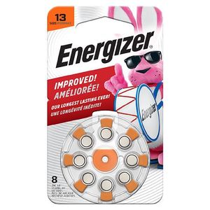 lot 2165 image: Energizer Size 13 Hearing Aid Batteries - Orange 8pk&nbsp