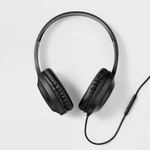 lot 2166 image: Wired On-Ear Headphones with 4 Cable - heyday Black - Retail $10