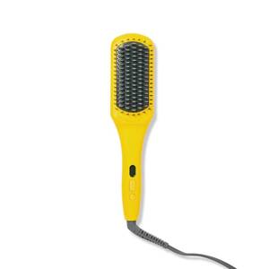 lot 2223 image: Drybar The Brush Crush Heated Straightening Brush, Hair Dryer Straightener for Smooth, Frizz-Free Hair, Salon-Quality Blowouts - Retail $104