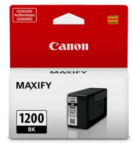 lot 2244 image: Canon MAXIFY PGI-1200 Black Pigment Ink Tank - Retail $35