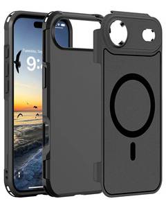 lot 2250 image: Ratcase Magnetic Case for iPhone Air 6.5,Compatible with MagsafeHeavy Duty Shockproof Military Grade Drop ProtectionNon-Slip Rugged Durable 2-Layer Hard Bumper Phone Cover-Matte Black - Retail $16