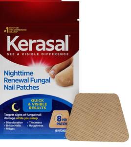 lot 2310 image: Kerasal Nighttime Nail Renewal Patches - 14 Patch - Overnight Restoring Nail Repair - Retail $35