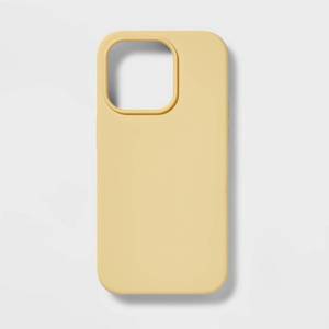 lot 2328 image: iPhone 14 Pro Silicone Case - heyday Mist Yellow - Retail $20
