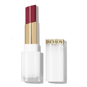lot 2329 image: REVLON Super Lustrous Glass Shine Balm, Sheer Glossy Tinted Lip Balm, Hydrating Formula with Hyaluronic Acid, Aloe & Rose Quartz, 016 Glassy Ruby, 0.11 oz - Retail $10