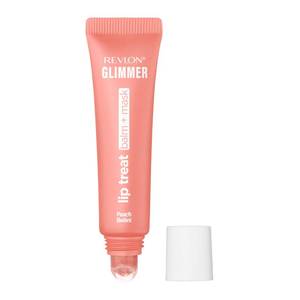 lot 2337 image: Revlon Glimmer Lip Treat Balm  Mask, Overnight Peptide Lip Treatment, Hydrating, 003 Peach Bellini, 0.4 fl oz - Retail $10