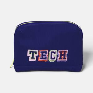 lot 2385 image: Tech Pouch - heyday Future Dusk Word Embroidery Electronics Accessory Case - Retail $8