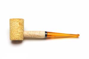 lot 2529 image: Missouri Meerschaum - Legend Corn Cob Tobacco Pipe - Flat, Straight Bit - Retail $13