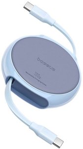 lot 2472 image: Baseus Pathfinder Series Free2Draw 3 100W USB-C to USB-C Fast Charging Data Cable - Galaxy Blue Male-To-Male USB Type-C Connection - Retail $15