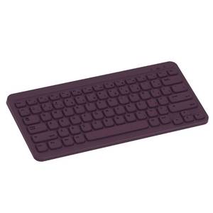 lot 2476 image: North Compact Square Key Wireless Keyboard - Plum Purple Radio Frequency, Membrane Switch, 60% Size - Retail $18