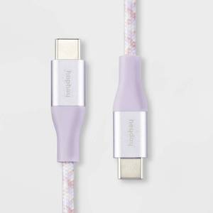 lot 2511 image: 6 USB-C to USB-C Braided Cable - heyday Soft Purple - Retail $18