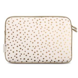 lot 2412 image: Dabney Lee 13.3 Laptop Sleeve - Champagne Dot - Retail $20