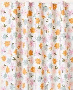 lot 2425 image: 42W x 84L All Over Kids Blackout Window Curtain Panel Floral Print - Pillowfort - Retail $30