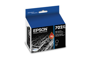 lot 2435 image: Epson - 702XL High-Yield Ink Cartridge - Black - Retail $18