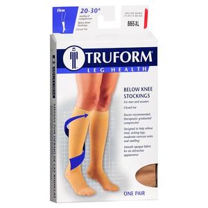 lot 2439 image: Truform 8865-XL Compressionpressure sockstocking, single-use - Retail $9