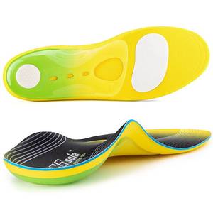lot 2449 image: PCSsole Plantar Fasciitis Insoles - 220lbs Heavy Duty High Arch Support Inserts Comfort Arch Support Insoles with Shock Absorbing Gel - Flat Feet - Orthotic Foot Pain Relief Insoles for Men Women - Retail $35